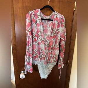NWT free people body suit size XL